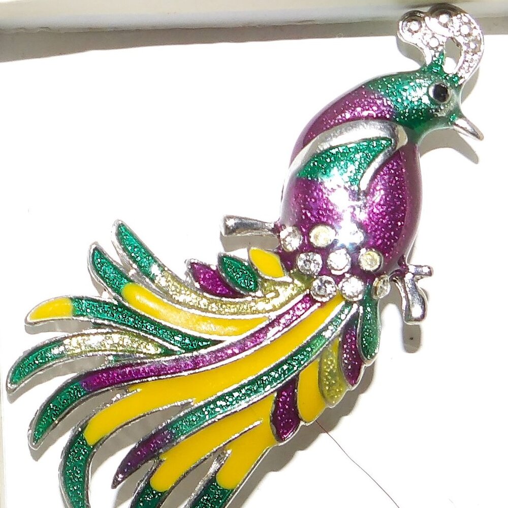 Peacock Brooche
